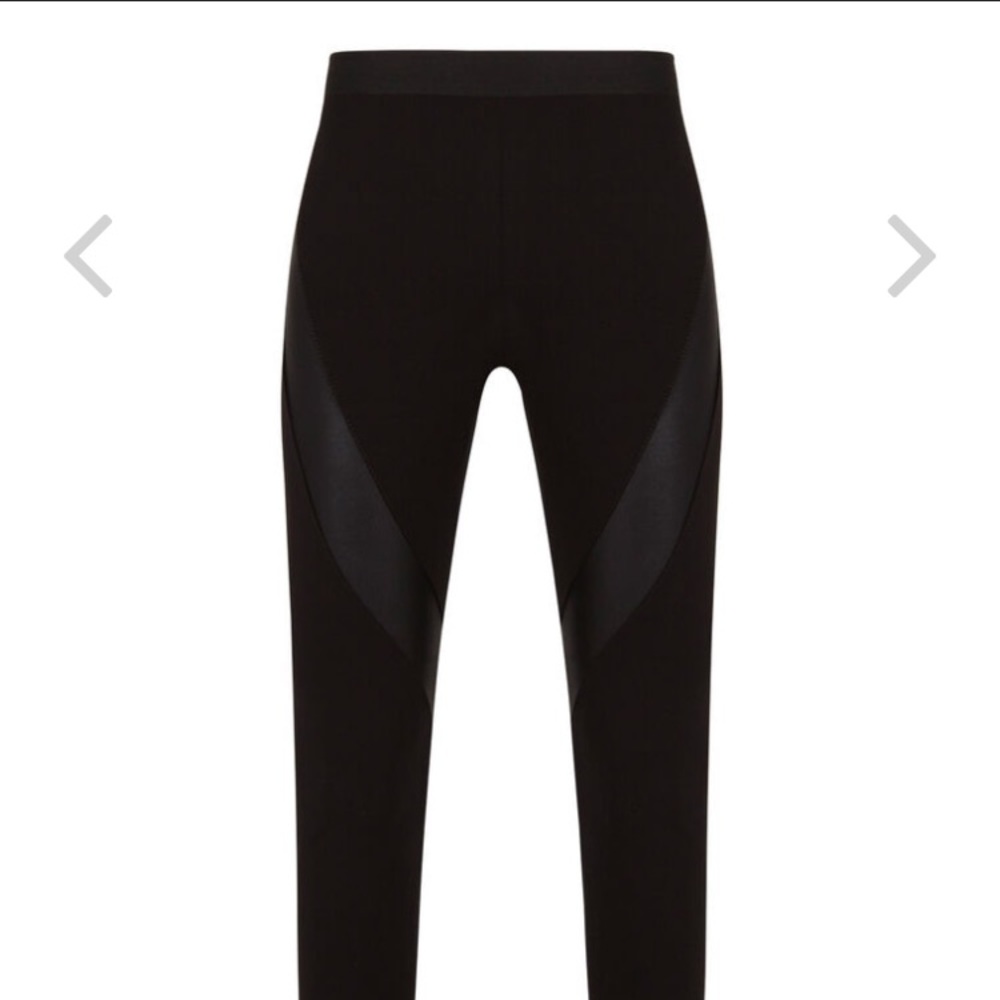 BCBGMaxAzria Tarik Metallic Block Ponte Leggings